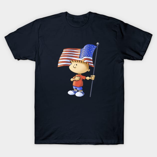 Fourth of July Boy T-Shirt by Reading With Kids